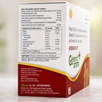 Omega 3 Fatty Acid+ Green Tea Extract+ Ginko Biloba Extract + Ginseng Extract + Grape Seed Extract + Multivitamin, Multiminerals with Antioxidants Soft Gelatin Capsules (Adoswas UP)-GA