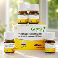 GENO D3- কোলেকেলসিফেরল ৬০,০০০ IU ওৰেল চলিউচন - জিএ (৪ টাৰ পেকেট)