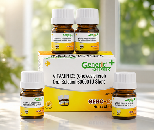 GENO D3- Cholecalciferol 60,000 IU Oral Solution - GA (Pack of 4)