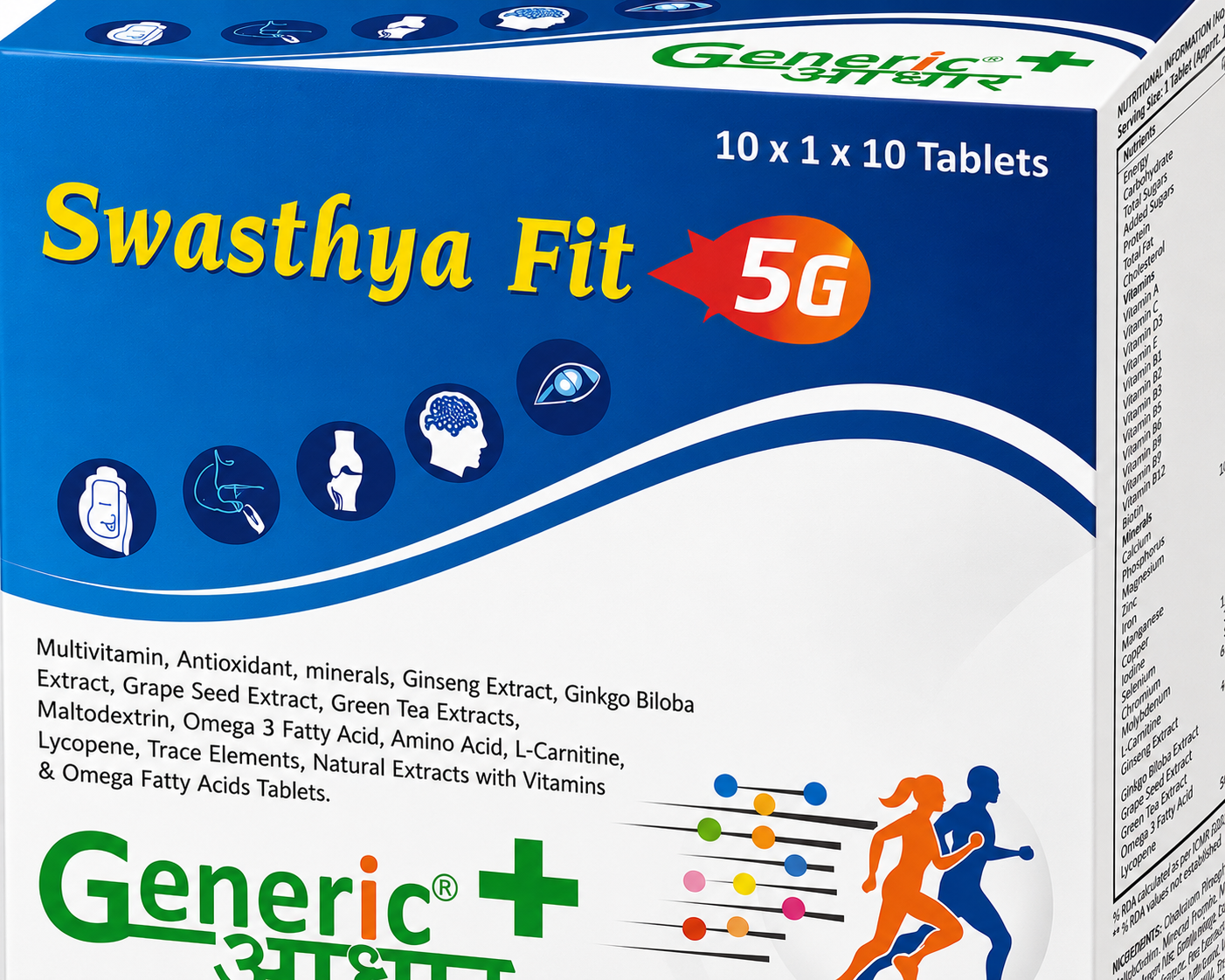 Swasthya Fit 5 G -Multivitamin + Multimineral Tabs- GA