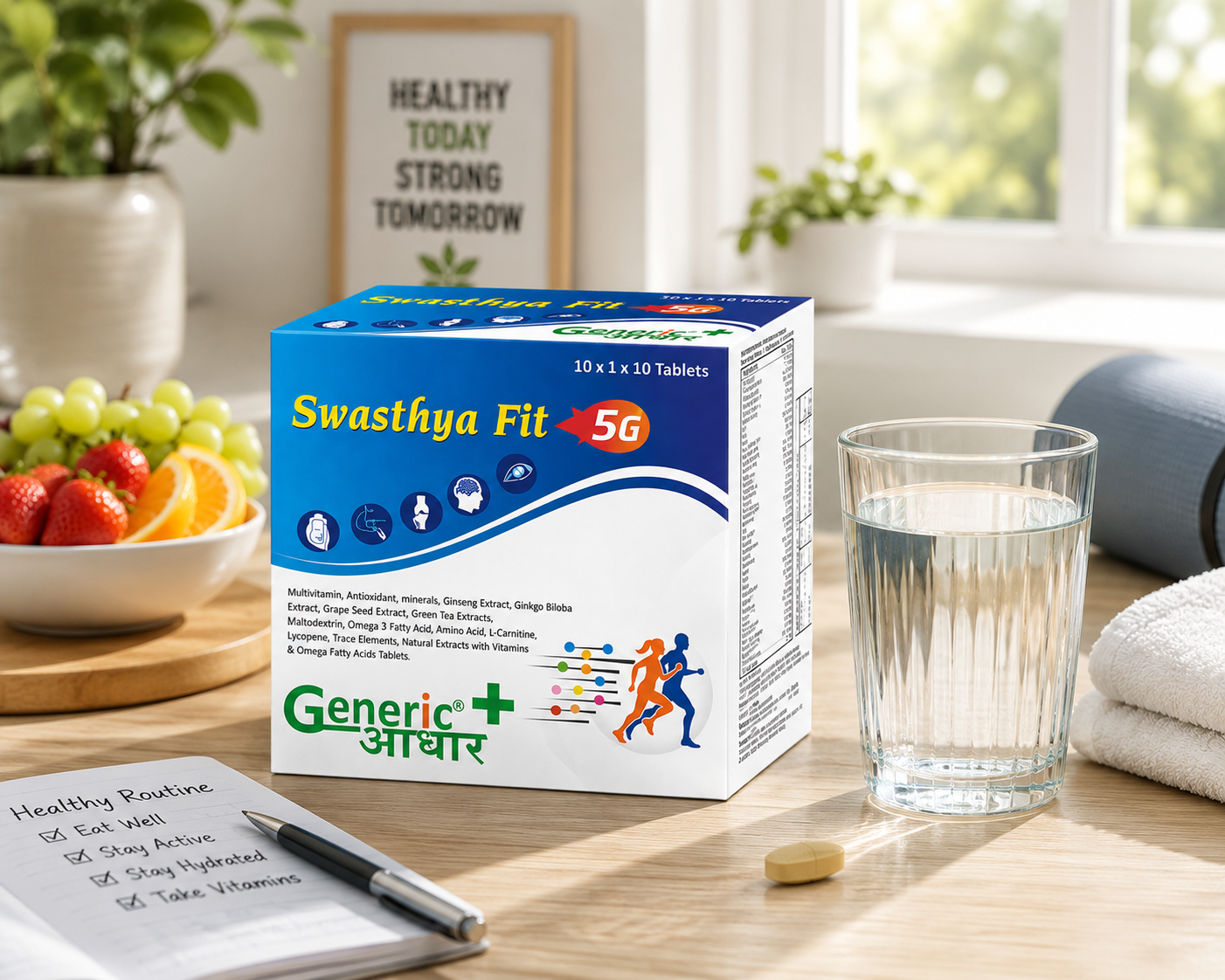 Swasthya Fit 5 G -Multivitamin + Multimineral Tabs- GA